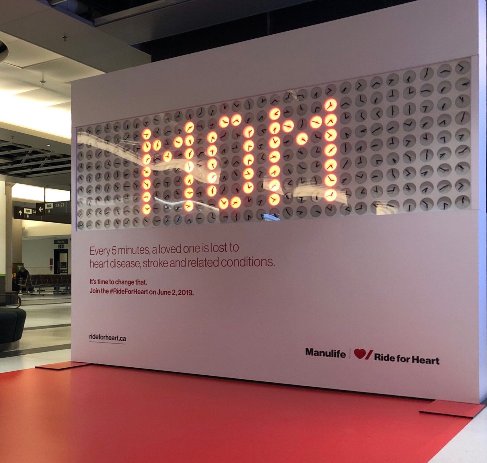 Heart & Stroke Clock Wall