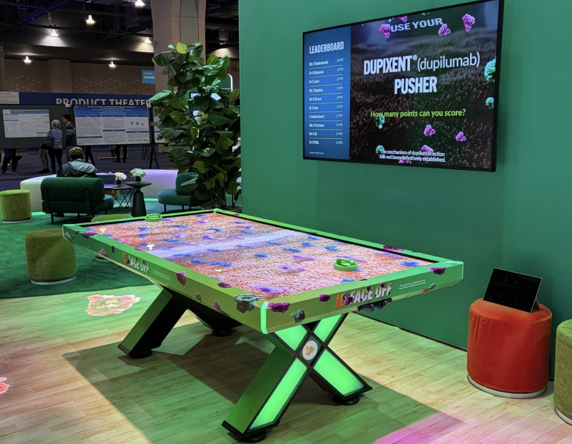 Dupixent Interactive Air Hockey Table